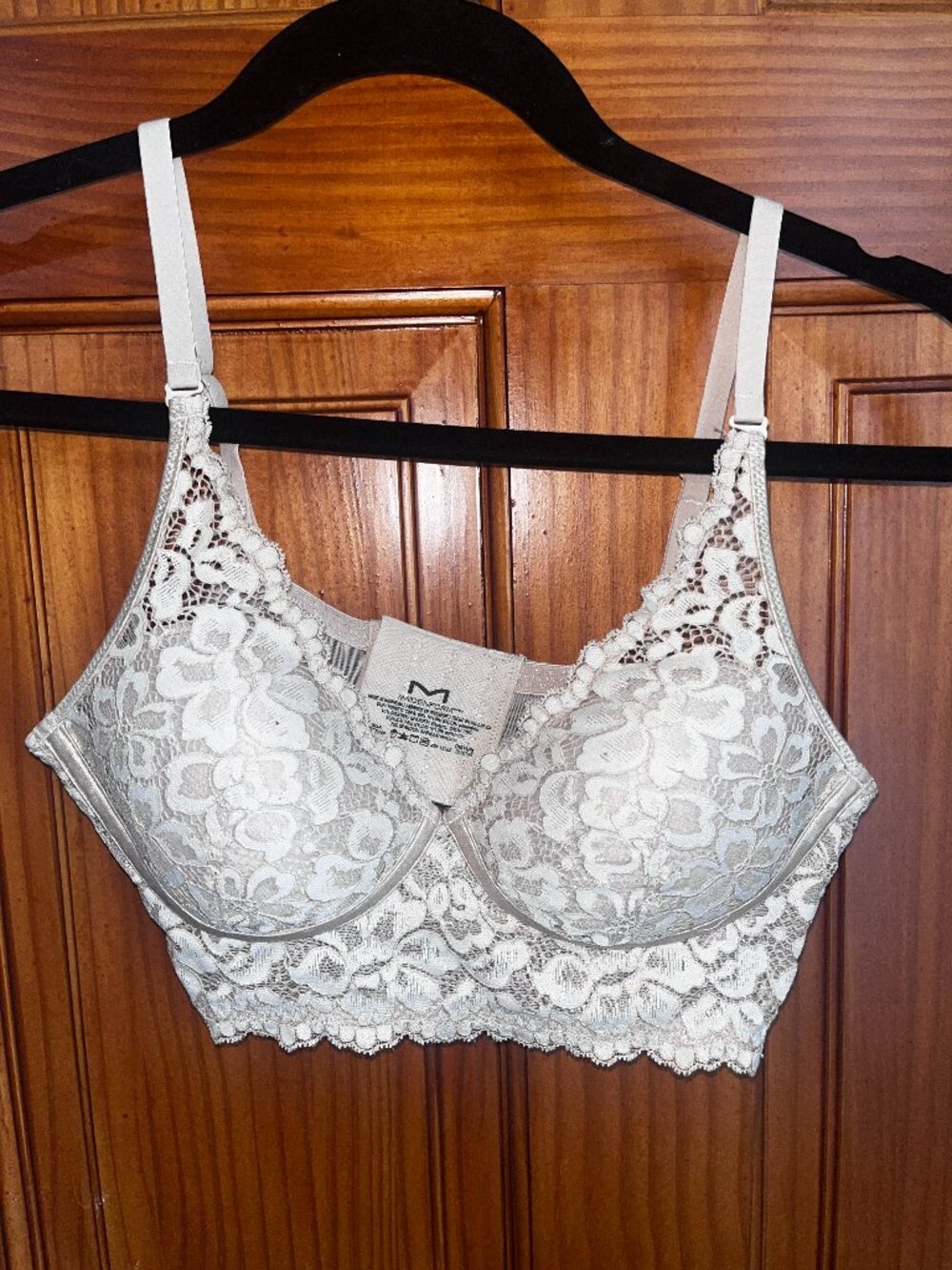 Nude longline lace 36A bra by Maidenform